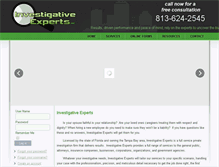 Tablet Screenshot of investigative-experts.com